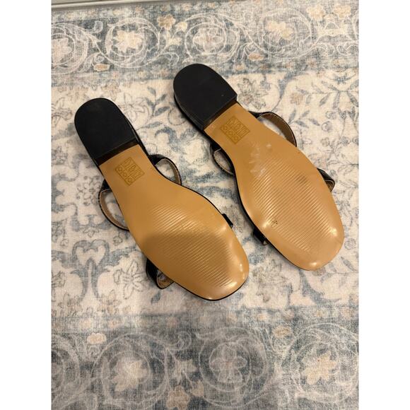 MARYPAZ Black Patton Slip-on Sandal Size 8 - Picture 2 of 4
